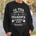 Laida Comienza A Los Cuarenta 40 Años Un Regalo Gracioso Camisa de entrenamiento Regalos para él