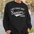 Last First Day Of Senior Year 2025 Boys Class Of 2025 Sweatshirt Gifts for Him