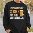 Leberkassmel & Bier Des Is Mei Lebenselexier Leberkas Sweatshirt Geschenke für Ihn