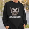 Lecker Bierchen X New Pedro Waschbär Meme Cute Racoon Sweatshirt Geschenke für Ihn