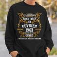Les Legendes Sont Nees En Fevrier 1963 60E Anniversaire Homme Sweater e Cadeaux pour lui