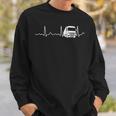 Lorry Driver Heartbeat Pulse Sweatshirt Geschenke für Ihn