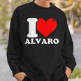 I Love Alvaro Sweatshirt Geschenke für Ihn