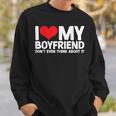 I Love My Boyfriend I Heart My Boyfriend Gf Bf Felpa Regalos para él