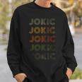 Love Heart Jokic Grungeintage Jokic Sweatshirt Geschenke für Ihn