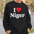 I Love Niger Sweatshirt Geschenke für Ihn