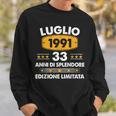 Luglio 1991 33 Anni Compleanno Uomo Donna 1991 Felpa Regalos para él