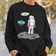 Luna Paesaggio Astronauto Terra Piatta It's Flat Bro Felpa Regalos para él