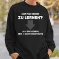 Lust Mich Knownenlern Ja Ein Lächeln Nein Salto Backwards S Sweatshirt Geschenke für Ihn