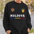 Moldova Sports Football Flag Football Sweatshirt Geschenke für Ihn