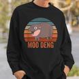 Moo Deng Baby Hippo Zoo Baby Hippo Vintage Sweatshirt Gifts for Him