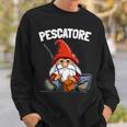 Nano Pescatore Amanti Pesca Divertente Elfo Di Natale Felpa Regalos para él
