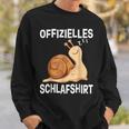 Offizieller Snail Sleep Schlafanzug Snail Late Sleeper Sweatshirt Geschenke für Ihn