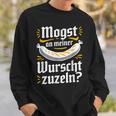 Oktoberfest Weisswurst Zuzeln Sweatshirt Geschenke für Ihn