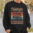 Ottobre 1985Intage Maglia 39 Compleanno Anni Uomo Donna Felpa Regalos para él
