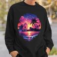 Ozean Sonnenuntergang Tropische Palmen Strand Und Ozean Sweatshirt Geschenke für Ihn