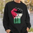 Palestine Flag Fist Palestine Flag Sweatshirt Geschenke für Ihn