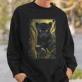 Pantera Amante Animale Big Cat Pantera Animale Nero Felpa Regalos para él