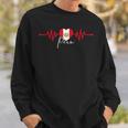 Peru Heritage Roots Proud Heartbeat Peruvian Flag Pride Sweatshirt Gifts for Him