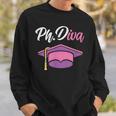 Phdiva Femminile Graduation Hat Orgoglioso Dottorato Educato PhD Felpa Regalos para él