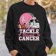 Pink Out Tackle Breast Cancer Awareness American Football Sweatshirt Gifts for Him