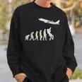 Planespotter Evolution Pilots Planespotter Sweatshirt Geschenke für Ihn