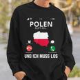 Polen Calls And I Must Go Poland Flag Sweatshirt Geschenke für Ihn