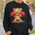 Pretty Teddy Bear Costume For Boxing Lovers Sweatshirt Gifts for Him