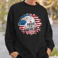 Proud To Be American 4Th Of July Eagle Freedom Usa Flag Sweatshirt Gifts for Him