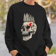 Punk Rock Skull Con Mohawk Style Punk's Not Dead Felpa Regalos para él