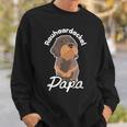 Rauhaard Dachshund Papa Dachshund Teckel Rauhaard Dachshund Sweatshirt Geschenke für Ihn