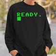 Ready C64 Heimcomputer 80Er Retro Gamer Erinnerung Geschenk Sweatshirt Geschenke für Ihn