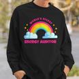 Regenbogen Retro World's Netteste Energie Auditor Sweatshirt Geschenke für Ihn