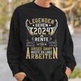 Rentner Eine Legende Geht In Rente 2024 Retirement Sweatshirt Geschenke für Ihn