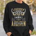 Rentner Eine Legende Geht In Rente 2025 Sweatshirt Geschenke für Ihn