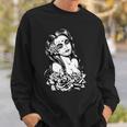 Retro Catrina I Retro Dia De Muertos I La Santísima Muerte Sweatshirt Geschenke für Ihn