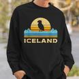 Retro Island Puffin Icelandic Bird Puffin Sweatshirt Geschenke für Ihn