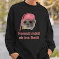 Sad Hamster Sad Hamster Hamsty Hamsti Sleep Sweatshirt Geschenke für Ihn