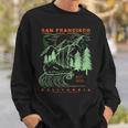 San Francisco California Cool Souvenir Rústico San Francisco Camisa de entrenamiento Regalos para él