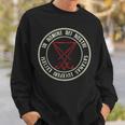 Satanic Lucifer Sigil Devil Nomine Dei Nostri Satanas Sweatshirt Geschenke für Ihn