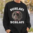 Schlafi Schlafi Sad Hamster Meme Hamster Sleep Sleep Sweatshirt Geschenke für Ihn