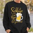 Schlager Und Bier Das Gönn Ich Mir Festival Party Sweatshirt Geschenke für Ihn