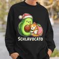 Schlavocato Official Sleep Pyjamas Sleep Avocado Cat Sweatshirt Geschenke für Ihn