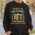 Scritte Divertenti Birra Pensa Al Tuo Futuro Frasi Alcol Felpa Regalos para él