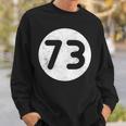 Sheldon Nerdy Numero 73 Outline Circle Regalo Felpa Regalos para él