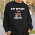 Simracing Gaming Sring Wheel Racing Game Simulator Sweatshirt Geschenke für Ihn