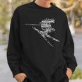 Ski Driver Silhouette Drawn Sweatshirt Geschenke für Ihn