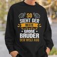 So Sieht Der Beste Große Bruder Der Welt German Sweatshirt Geschenke für Ihn