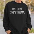 Sono Louise Lei È Thelma Bff Migliore Amicaintage Felpa Regalos para él
