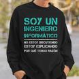 Soy Ingeniero Informático Regalo Graduación Ingeniero Camisa de entrenamiento Regalos para él